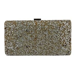 ALDO Gold Tone Rhinestone Glitter Clutch Bag Chain‎ Strap Fair Condition